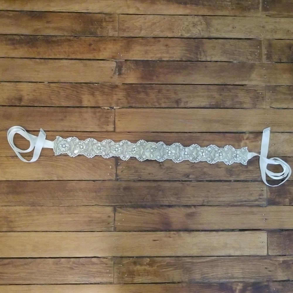Beautiful beaded wedding sash